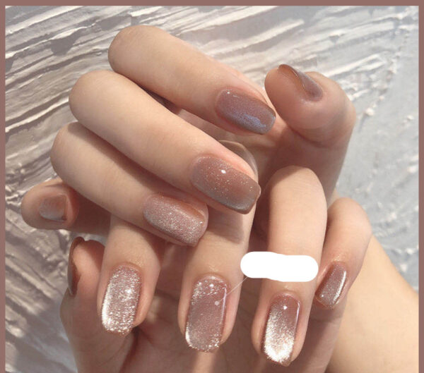Milk-Tea-Crystal-Stone-Cat-Eye-Nail-Polish-Mixed-78