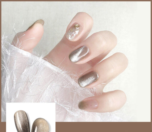 Milk-Tea-Crystal-Stone-Cat-Eye-Nail-Polish-Mixed-89