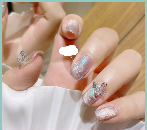Milk-Tea-Crystal-Stone-Cat-Eye-Nail-Polish-Mixed-92