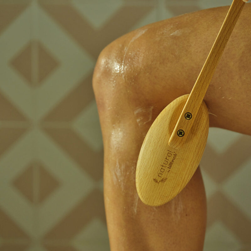 Natural Hillbrush Long Handled Bath Brush - Soft