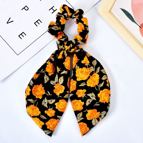 Pearl Hair Tie Broken Flower Bow Ribbon Rubber - Cloth. Pearl Hair Tie Broken Flower Bow Ribbon Rubber - Cloth.