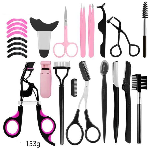 Semi-arc Steel Tooth Brow Groomer Eyelash Curler - Mixed Semi-arc Steel Tooth Brow Groomer Eyelash Curler - Mixed