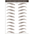 Simple Thick Eyebrows Ecological Eyebrow Stickers - Mixed