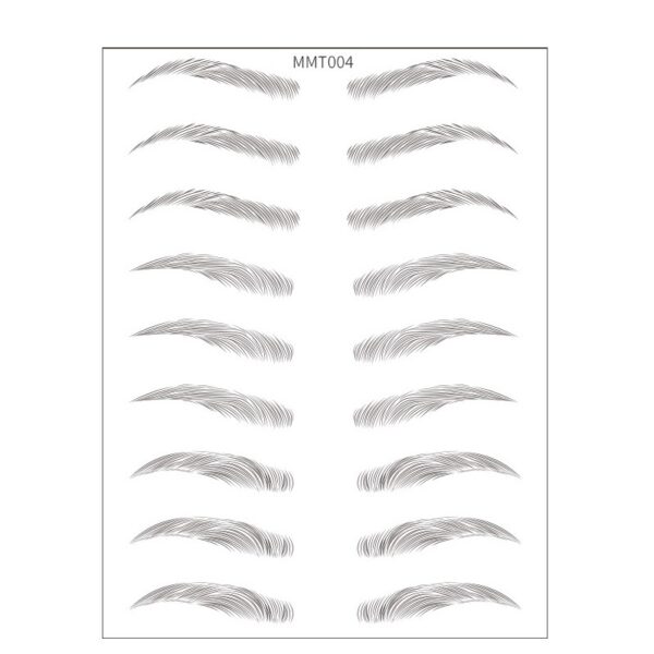 Simple Thick Eyebrows Ecological Eyebrow Stickers - Mixed