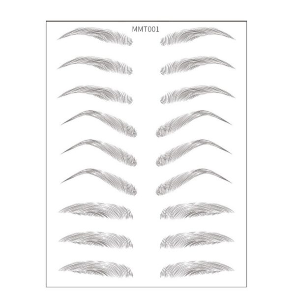 Simple Thick Eyebrows Ecological Eyebrow Stickers - Mixed