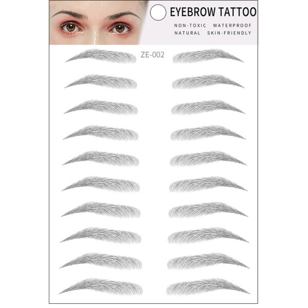 Simple Thick Eyebrows Ecological Eyebrow Stickers - Mixed