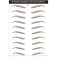 Simple Thick Eyebrows Ecological Eyebrow Stickers - Mixed