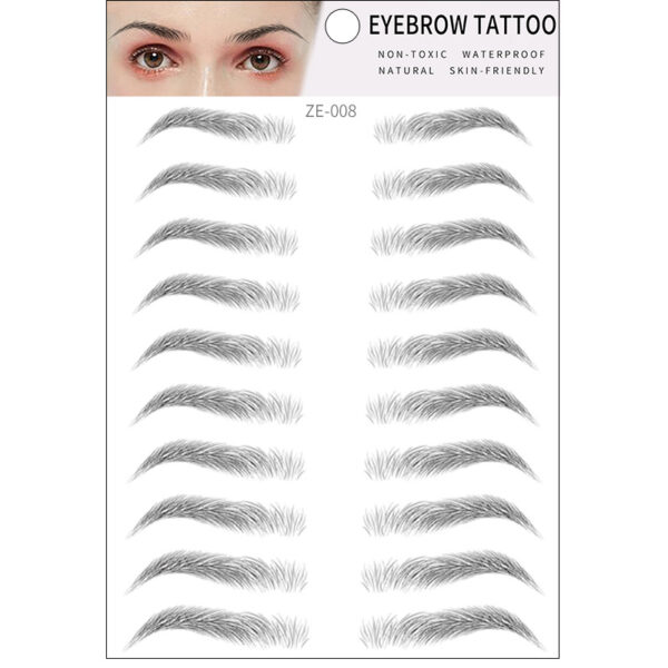Simple Thick Eyebrows Ecological Eyebrow Stickers - Mixed