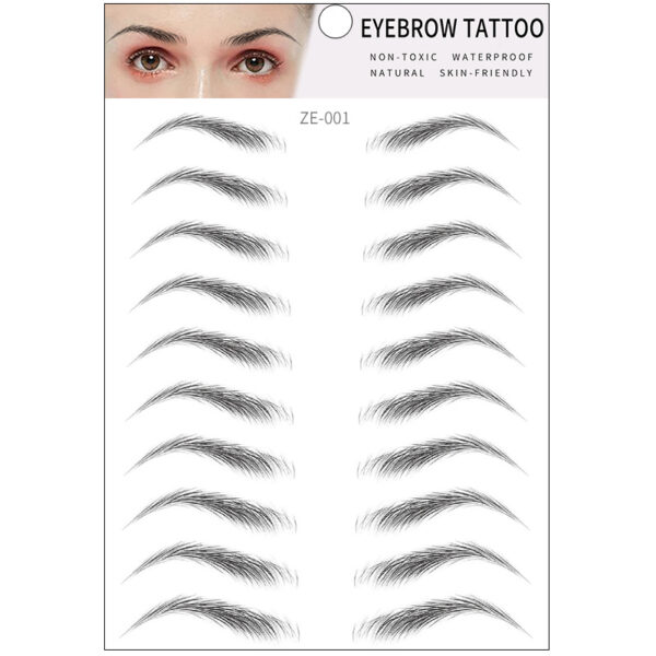 Simple Thick Eyebrows Ecological Eyebrow Stickers - Mixed