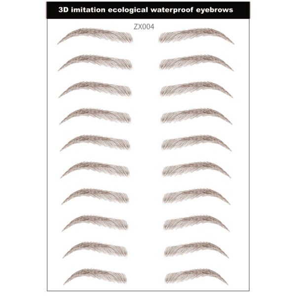 Simple Thick Eyebrows Ecological Eyebrow Stickers - Mixed