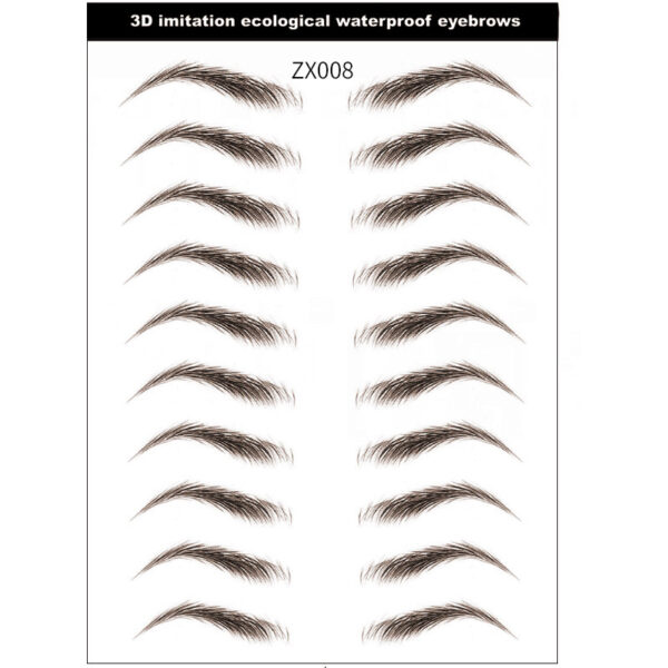Simple Thick Eyebrows Ecological Eyebrow Stickers - Mixed