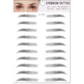 Simple Thick Eyebrows Ecological Eyebrow Stickers - Mixed
