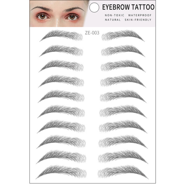 Simple Thick Eyebrows Ecological Eyebrow Stickers - Mixed