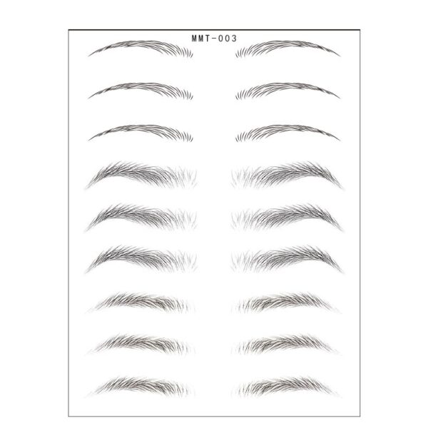 Simple Thick Eyebrows Ecological Eyebrow Stickers - Mixed
