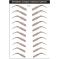 Simple Thick Eyebrows Ecological Eyebrow Stickers - Mixed