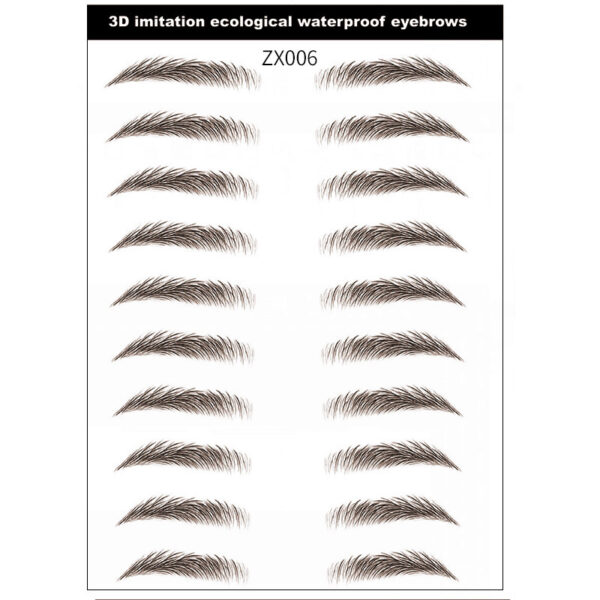 Simple Thick Eyebrows Ecological Eyebrow Stickers - Mixed