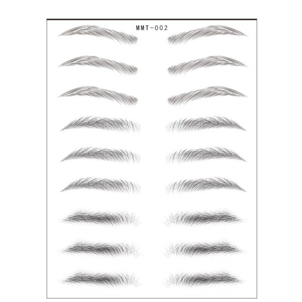 Simple Thick Eyebrows Ecological Eyebrow Stickers - Mixed