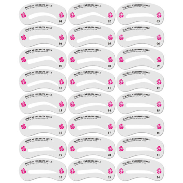Thrush Card Threading Word Eyebrow Makeup Tools - Plastic.