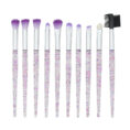 Transparent Starry Sky Plastic Handle Makeup - Plastic.