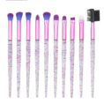 Transparent Starry Sky Plastic Handle Makeup - Plastic.