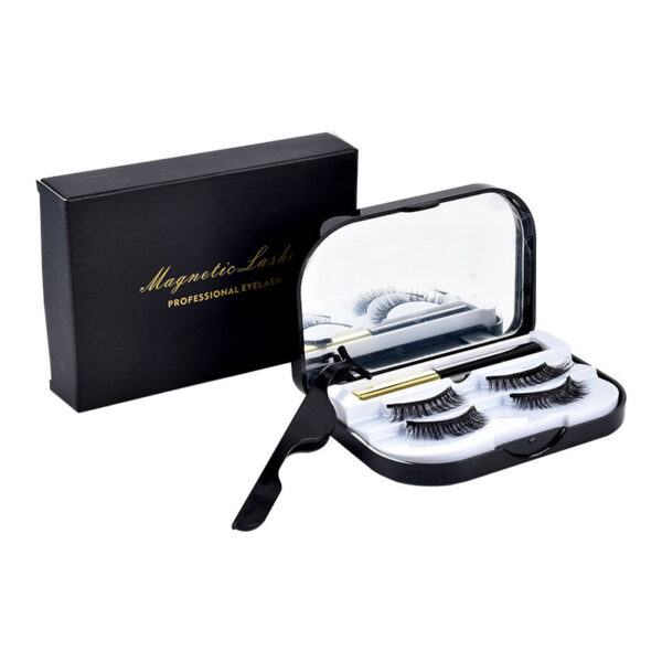 Two Pairs Of Magnetic Eyeliner And Eyelashes Gift - Mixed