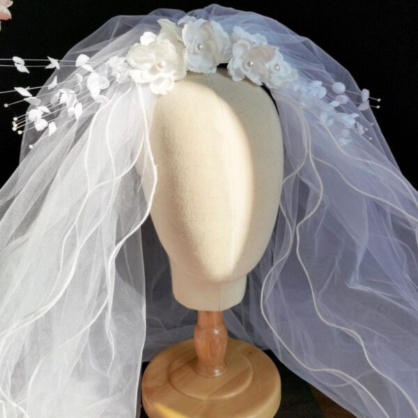 Vintage Port Style Silk Flower Beaded Bridal - Mixed Vintage Port Style Silk Flower Beaded Bridal - Mixed