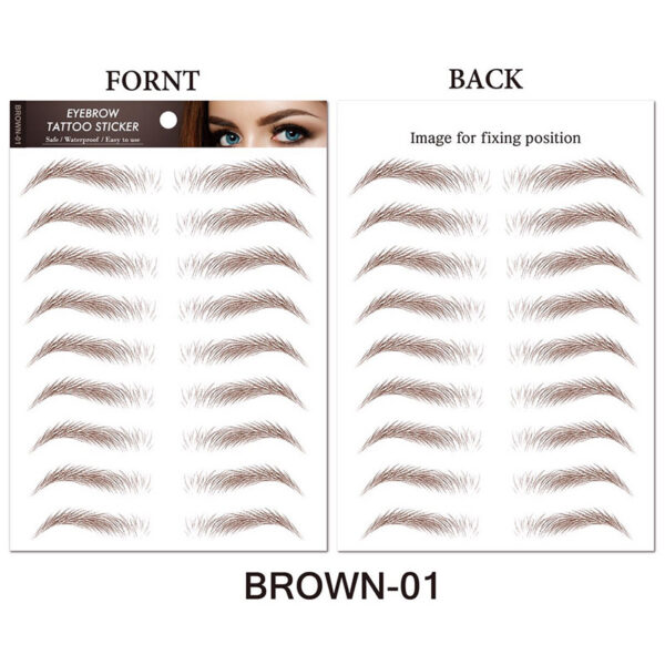 Water-based Hair-liked Authentic Eyebrow Tattoo - Mixed