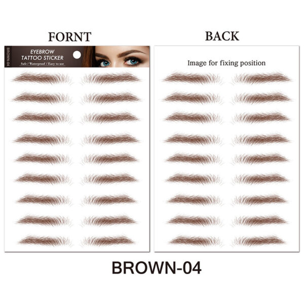 Water-based Hair-liked Authentic Eyebrow Tattoo - Mixed