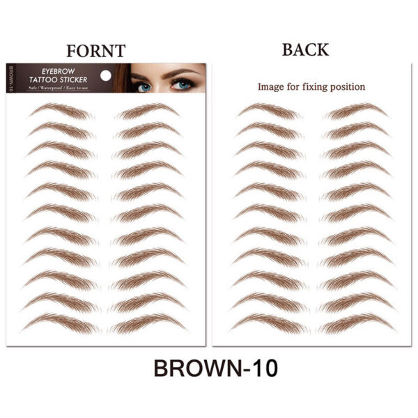 Water-based Hair-liked Authentic Eyebrow Tattoo - Mixed
