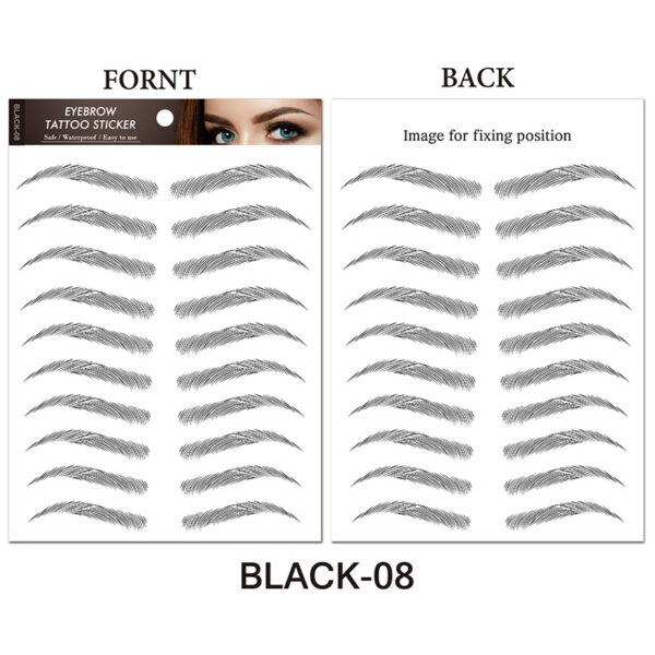 Water-based Hair-liked Authentic Eyebrow Tattoo - Mixed