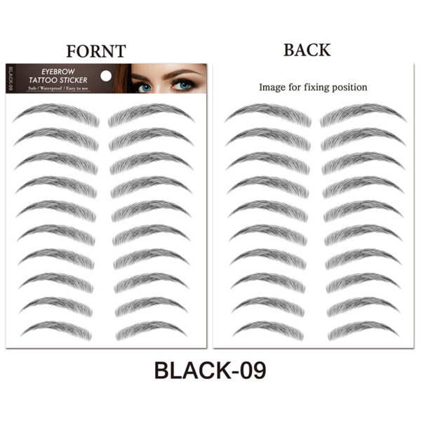 Water-based Hair-liked Authentic Eyebrow Tattoo - Mixed