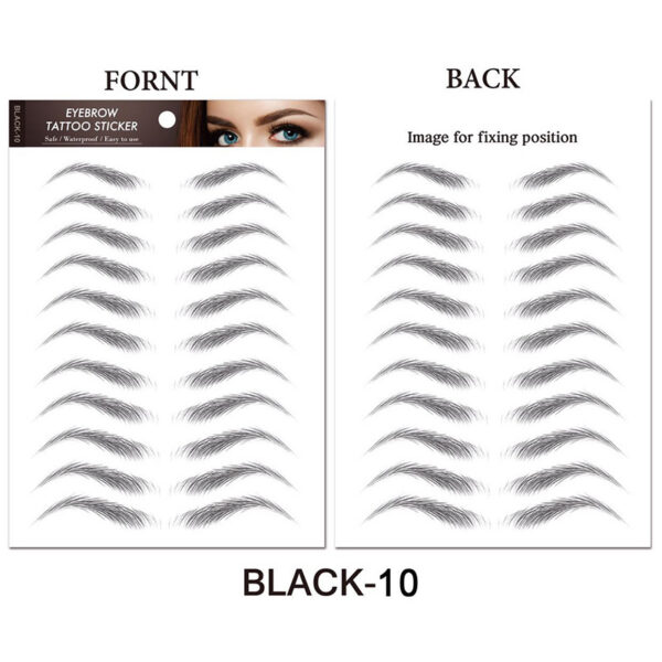 Water-based Hair-liked Authentic Eyebrow Tattoo - Mixed