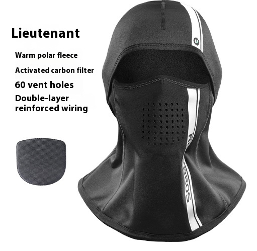 Winter Full Face Wind Thick Fleece Cycling Mask - Mixed Winter Full Face Wind Thick Fleece Cycling Mask - Mixed