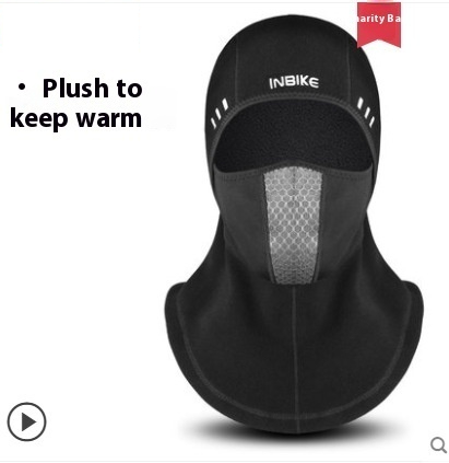 Winter Full Face Wind Thick Fleece Cycling Mask - Mixed Winter Full Face Wind Thick Fleece Cycling Mask - Mixed
