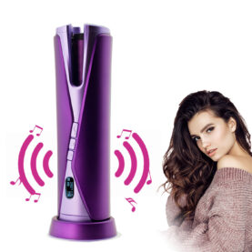Wireless Mini Automatic Hair Iron Portable Music - Mixed