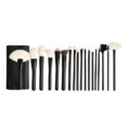 Wooden Handle Soft Hair Makeup Brush Set Beauty - Black
