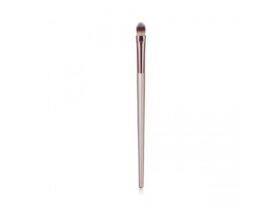 Wooden handle champagne gold makeup brush - Metal.
