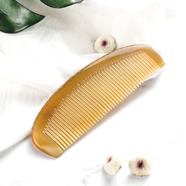 Yak-Horn-Comb-Scalp-Massage-Tool-Tooth-Orescent-Mixed-11