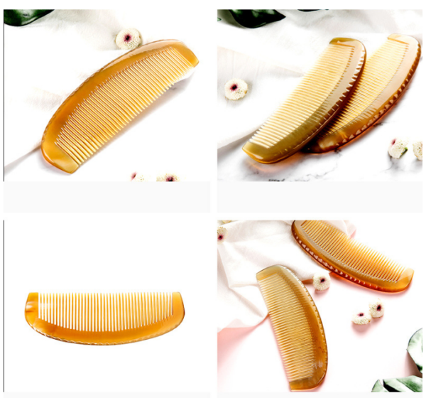 Yak-Horn-Comb-Scalp-Massage-Tool-Tooth-Orescent-Mixed-7